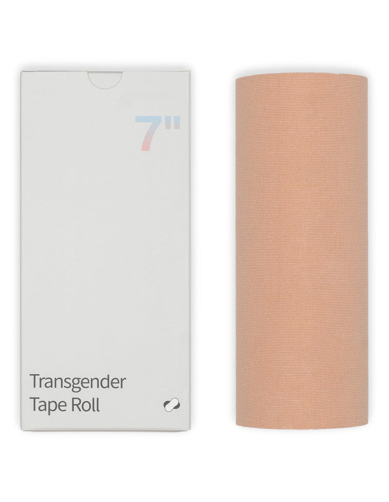 Transgender Tape 7", FTM Binder for Chest Binding, Tucking, Extra Wide Kinesiology Tape, 16.5 feet (Beige) Beige