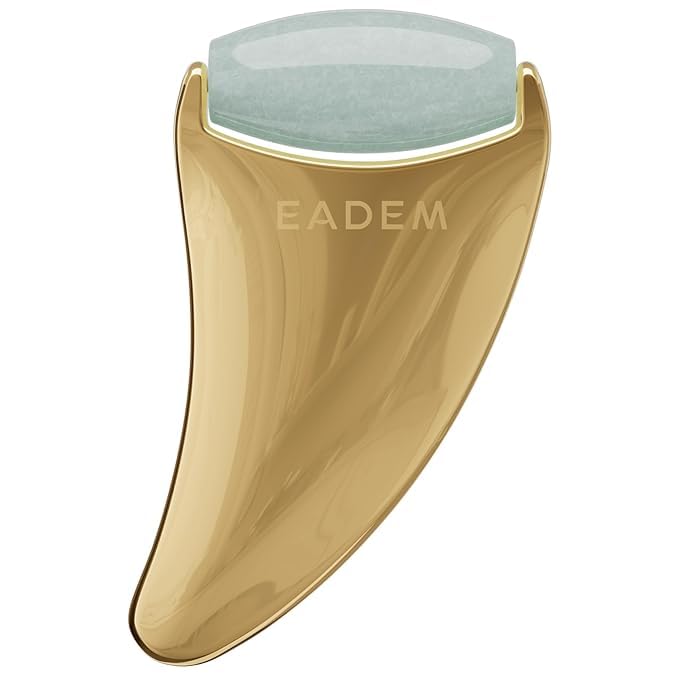 [Australia] - EADEM The Chisel, Gua Sha & Jade Facial Sculptor, Gua Sha Facial Tools for your Skin Care Routine, GuaSha Tool for Face, Jade Roller for Face, Luxury Jawline Sculptor 