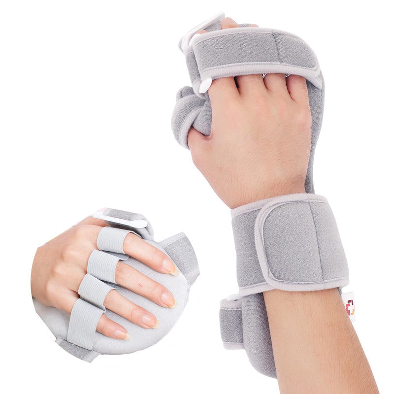 [Australia] - Resting Hand Splint Stroke Hand Brace with Finger Separators, Night Immobilizer Wrist Finger Brace with Sling for Carpal Tunnel & Stroke Recovery (S-Left) S-Left 