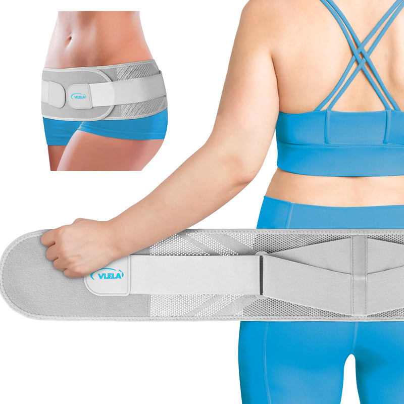 [Australia] - Si Belt -Sacroiliac Belt for WomenÔºåHip Brace for Sciatica, Lower Back,Pelvic and Sacral Nerve Pain Relief,Hip Stabilizer Brace for Si Joint Dysfunction Trochanteric Large Grey 