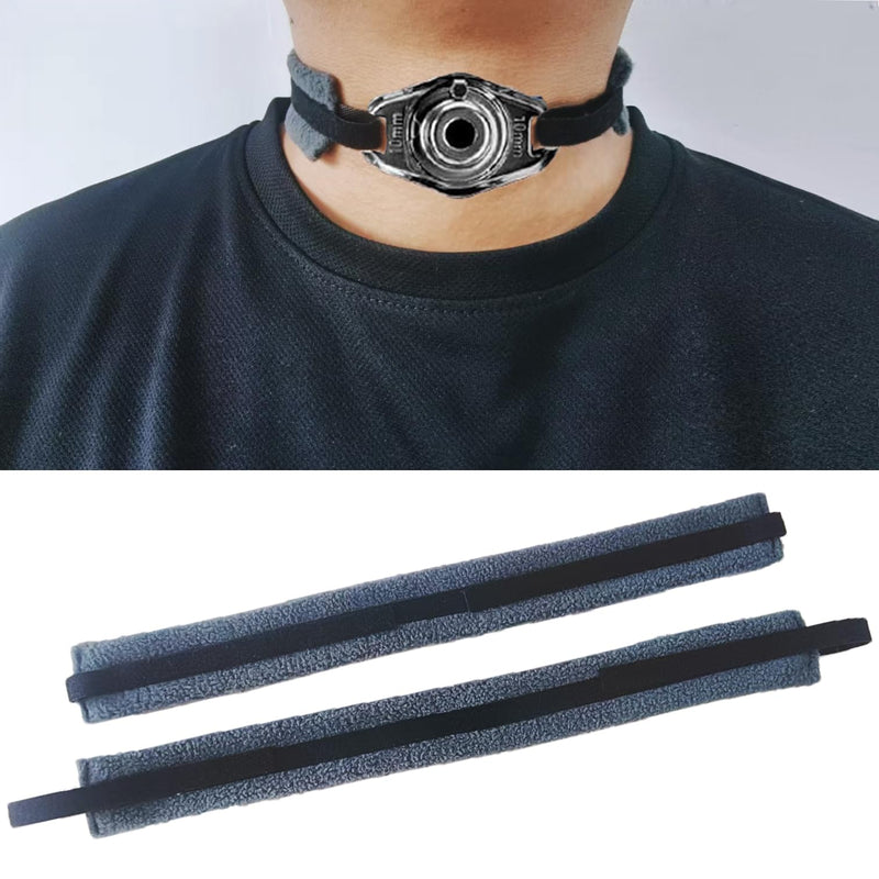 [Australia] - 2Pcs Trach Ties(Dark Grey),Tracheostomy Tube Holder Adjustable, Soft Reusable Trach Ties, Tracheostomy Supplies Tube Holder, Tracheostomy Care Kits for Men and Women, Fits Most People 