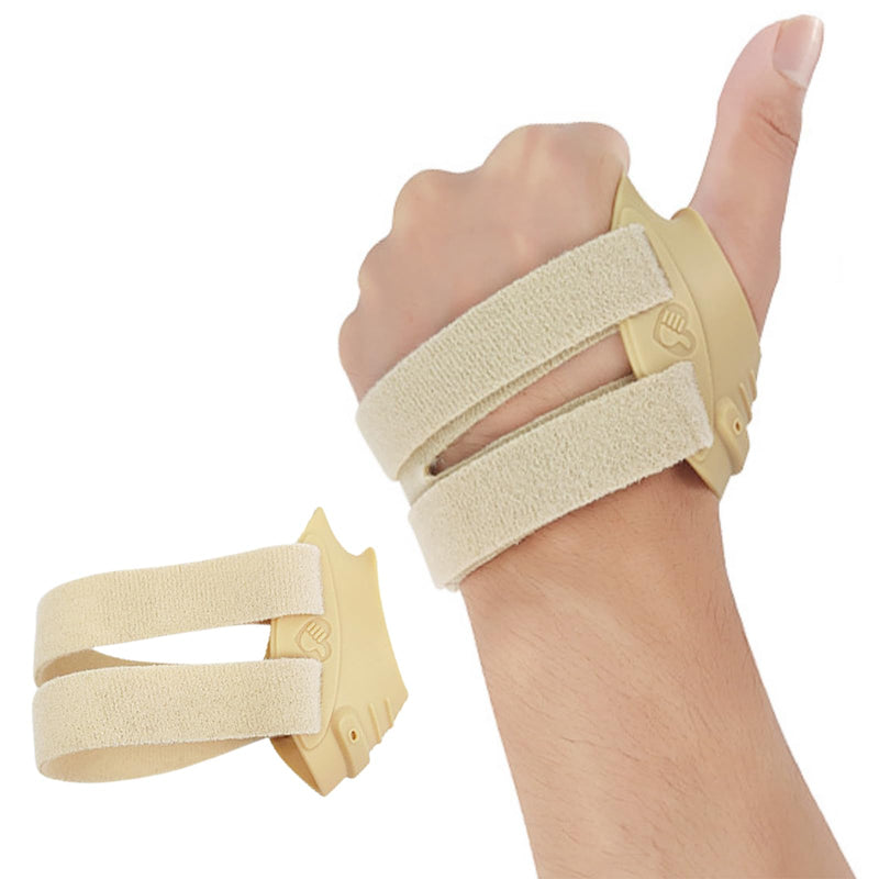 [Australia] - Thumb Brace Thumb Splint for Osteoarthritis, Tendonitis, Arthritis (Beige, Medium, Left Hand) Beige 