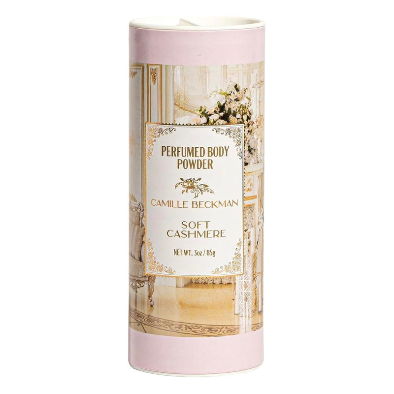 Soft Cashmere Talc-Free Dusting Powder, Camille Beckman, 3 oz | Potato & corn starch base | Absorbs sweat & odor | Baby-powder-clean scent | Made in USA Soft Cashmere