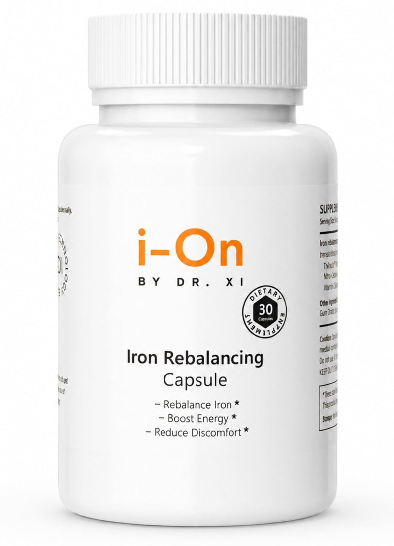 Iron Rebalancing Capsules with ReDaxin, Theracurmin, Camu Camu & Vitamin C – Daily Wellness & Nutritional Support – 30 Capsules
