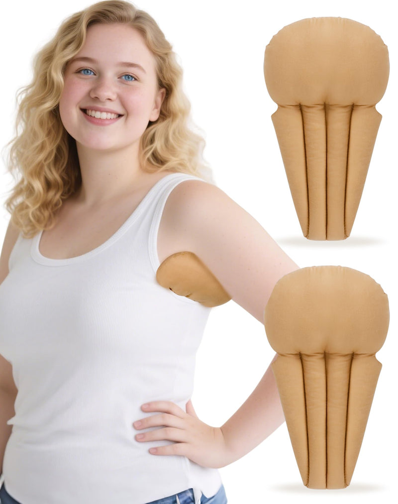 [Australia] - Lymphedema Axilla Pillow, Large Mastectomy Pillows Post Op Cotton Lumpectomy Recovery Supplies for Armpit Pain Relief Brown 2Pcs 