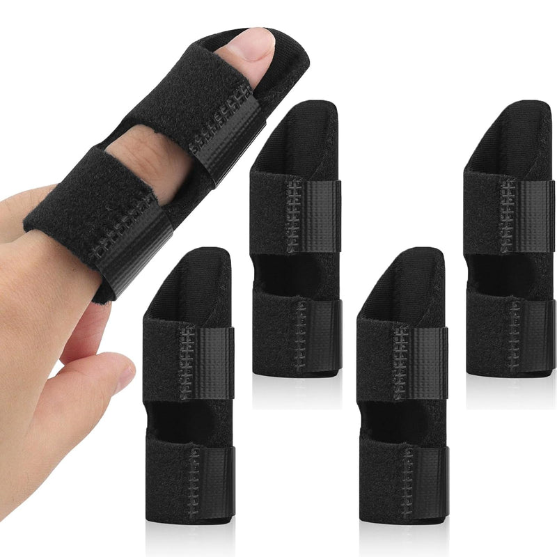 [Australia] - 5Pcs Trigger Finger Splint, Finger Braces Joint Stabilizer, Adjustable Mallet Splint and Hand Brace, Finger Straightener for Arthritis – Fits Thumb, Index, Middle, Ring and Pinky Fingers(5PCS) 
