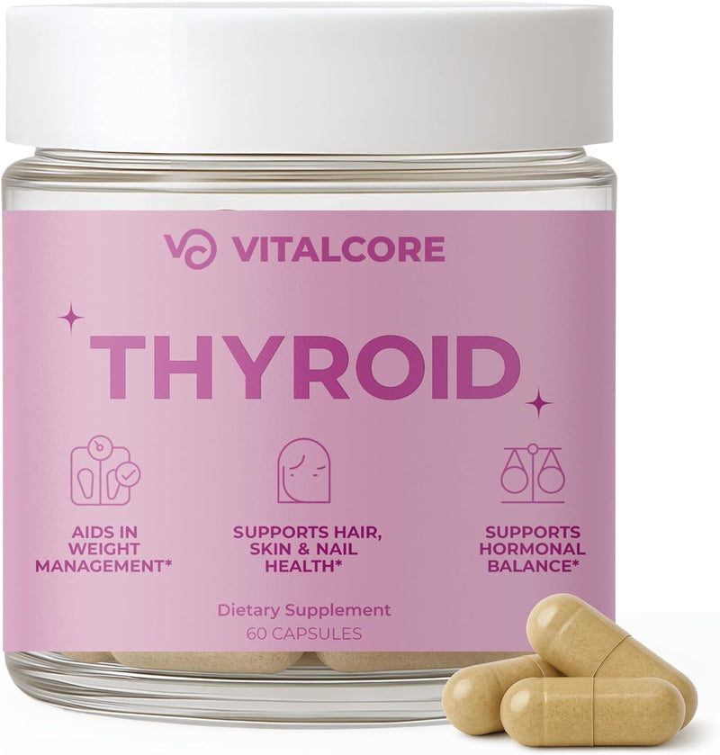 [Australia] - Desiccated Thyroid Supplement 200mg | Grass-Fed, New Zealand Sourced Bovine Thyroid Support for Women, Energy & Metabolism Boost, Thyroid Health, Mood Balance & Sleep Relief ‚Äì 60 Capsules 