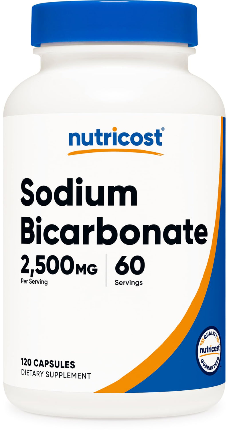 [Australia] - Nutricost Sodium Bicarbonate (2,500mg) 120 Capsules - GMO-Free, Gluten Free, Vegan, 60 Servings 