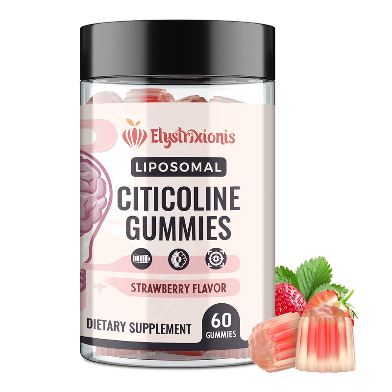 [Australia] - Citicoline Supplement, CDP Choline, Brain Supplement for Memory and Focus | Cognitive Function & Energy Improvement | Citicoline 1000mg Plus Lion's Mane Extract 500mg per Serving (60 Count) 60 Count (Pack of 1) 