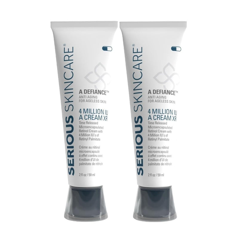 Serious Skincare Vitamin A Cream Retinol Moisturizer For Face 2 Oz (2Pack)