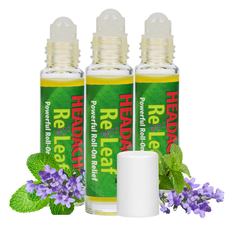 All-Natural Aromatherapy, Comforting for Tension Headaches, Throbbing Headaches and Stress, Roll-on for Relaxation and Comfort – 3 Pack 0.99 Fl Oz (Pack of 1)