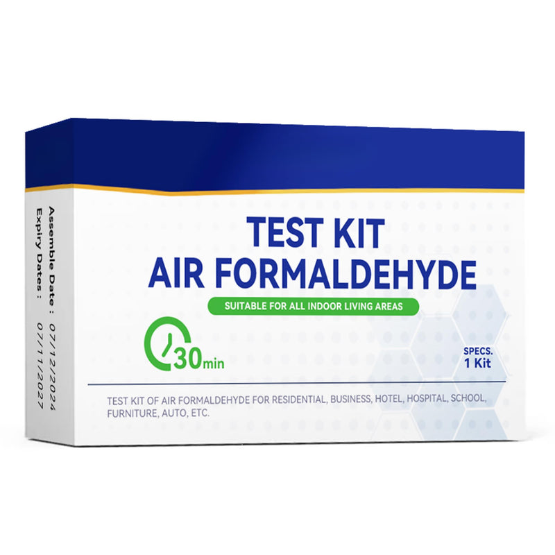 Air Formaldehyde (HCHO) DIY Test Kit - Used for Air Quality Testing, Detector Used for Home, Residential, Business, Hotel, Hospital, School, Furniture, Auto (Pack of 1)