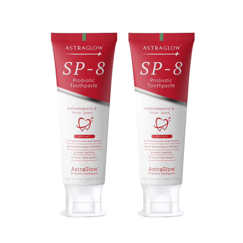 [Australia] - SP-8 Whitening Toothpaste, Preventing Tooth Decay, 8 Probiotics, Fluoride-Free & Long Time Fresh Breath 3.53 oz (2) 2 