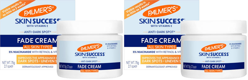 Palmer's Skin Success Anti-Dark Spot Fade Cream with Vitamin E and Niacinamide, for All Skin Types, 2.7 Ounce (Pack of 2)