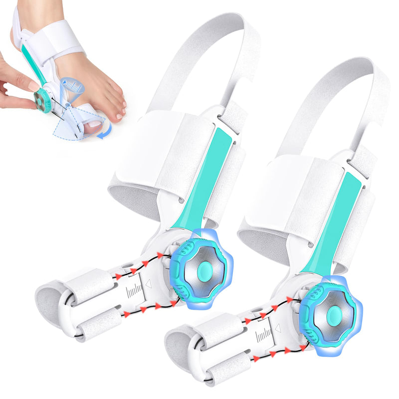 Bunion Corrector for Women Men Big Toe, 2025 Upgraded Angle Marker Line for Precise Adjustment, Bunions Fix for Relief, Orthopedic Toe Correction with Anti-slip Heel Strap, Suitable for Left and Right Feet, 1 Pair