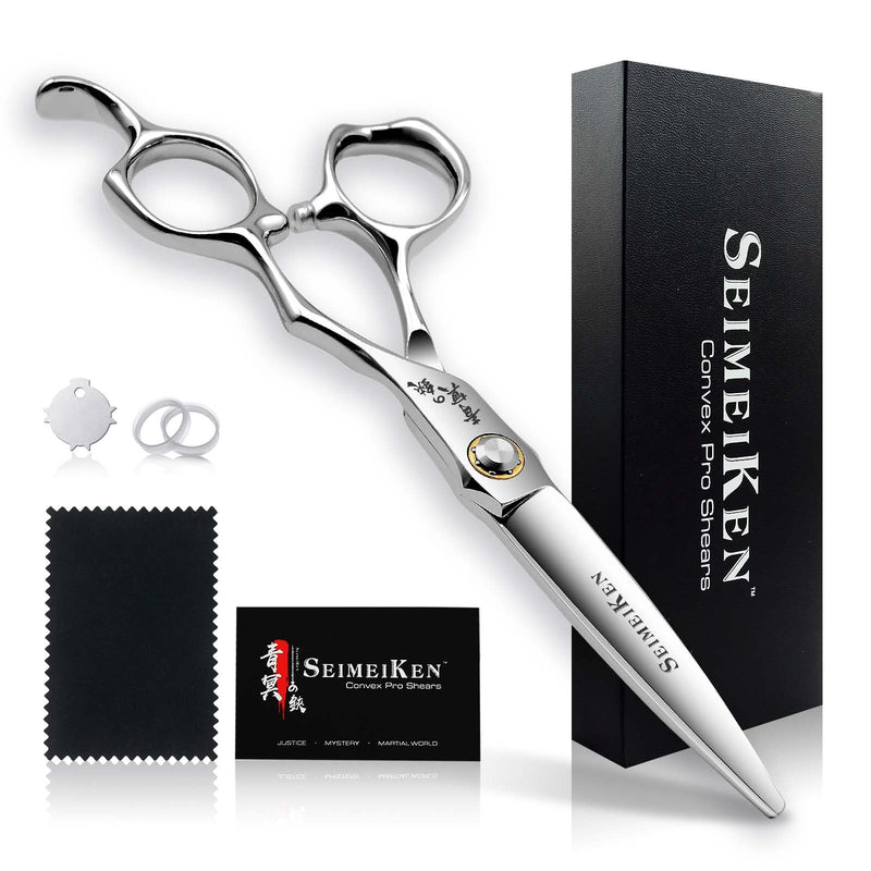 [Australia] - 6 Inch Professional Hair Cutting Scissors – Japanese VG10 Stainless Steel, Extremely Sharp Convex Blade with Ergonomic Handle, Adjustment Screw, Barber Shears for Barbers and Salon Professionals 