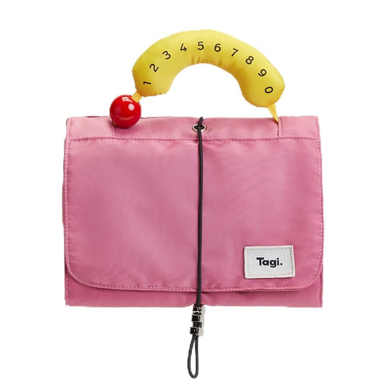 Hotdog Egg Roll Storage Makeup Bag, Cute Cosmetic Case for Women, Travel Essentials Organizer Pouch, Wide-Open Flat Design with Handle and Dividers, Berry Cheese