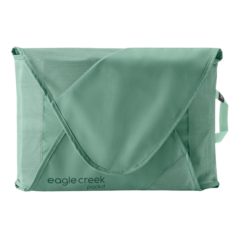 Eagle Creek Pack-It Reveal Garment Folder, Large, Willow Green | Travel Garment Bag with Compression Wings to Maximize Luggage Space, Convenient Top Handle, Quick-Drying Material