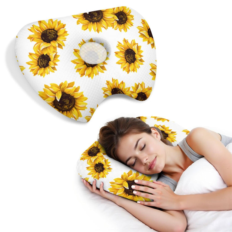 [Australia] - Ear Piercing Pillow with an Hole for Relief Ear Pain Side Sleepers,Cotton and Polyester Hole Pillow,Washable Ear Guard Pillow Ear Piercing Pillow-9 
