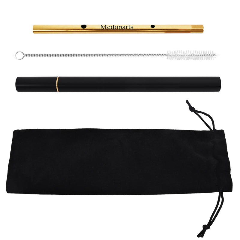 [Australia] - Professional Metal Vocal Training Straws,Singing Breath Control Aid,Portable Voice Exerciser,Improve Tone Resonance and Vocal Technique,For Singers and Teachers (AH) AH 