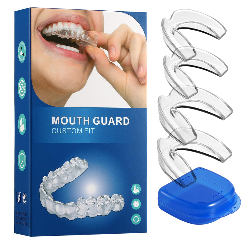 [Australia] - Mouth Guard for Grinding Teeth at Night & Clenching Teeth 2 Size - Upgraded Safety EVA Material Night Guards for Adults & Teens, Reusable Anti-Grinding Dental Guard for Bruxism Protection 
