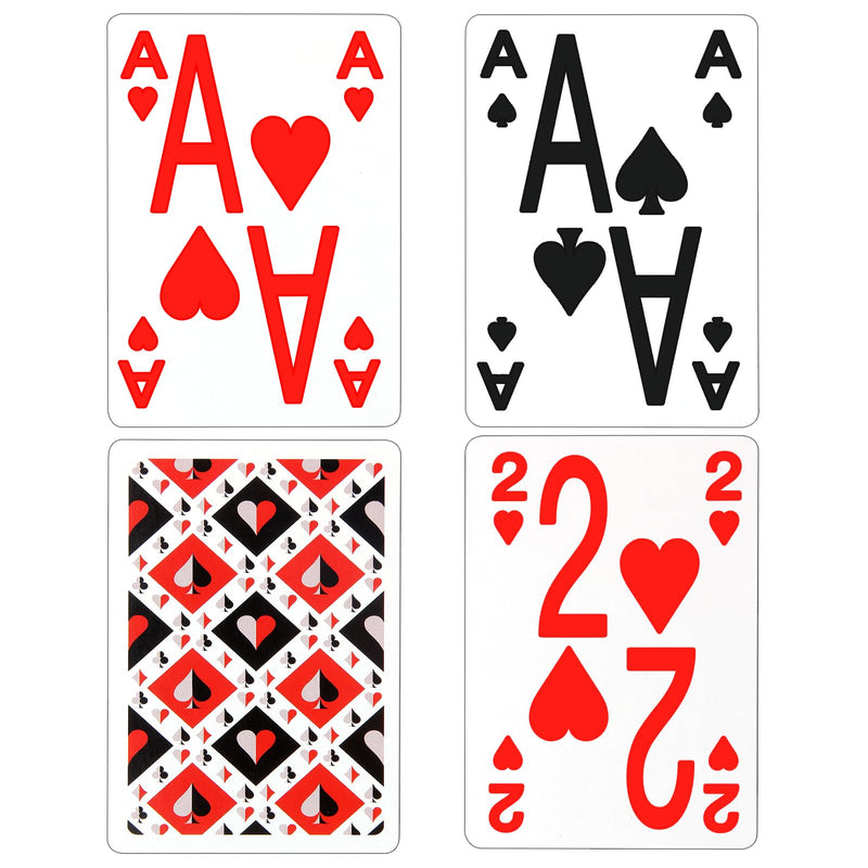 [Australia] - 2-Piece Elite Low Vision Playing Cards Set ‚Äì Large Font, Easy-to-Read Playing Cards for Visually Impaired People 