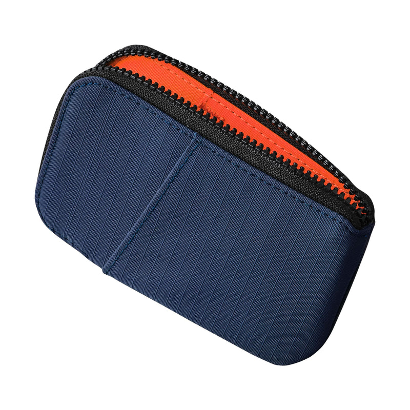 ALPAKA Zip Card Pouch RFID Blocking Mini Card Wallet Blue | Holds Cards and Cash, Compatible with HUB Accessories, Coin Pouch For Men Daily Use, Weatherproof Fabric Axoflux 210D