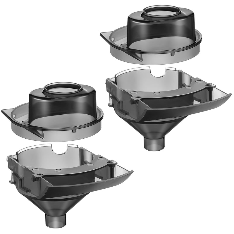 [Australia] - 2 Sets Replacement Funnel Compatible with Baby Brezza Replacement Parts Funnel and Cover Baby Formula Dispenser, Grey 2 