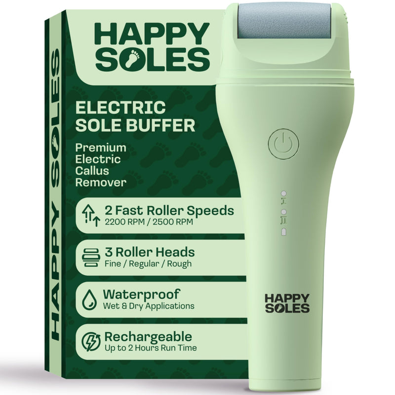 [Australia] - Electric Sole Buffer Foot Callus Remover - Rechargeable Electric Foot File for Dead Dry Skin - Professional Pedicure Tool - Smooth Cracked Heels & Calloused Feet - Ultimate Self-Care Gift 