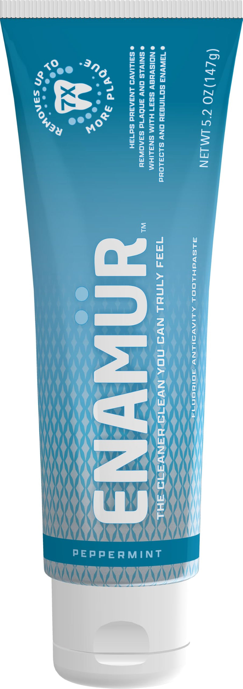 [Australia] - ENAMUR Premium Plaque & Stain Removal Toothpaste - New Launch Special: Plant Fiber Technology Removes 7X More Plaque, Whitens, Protects Enamel, 5.2 oz 