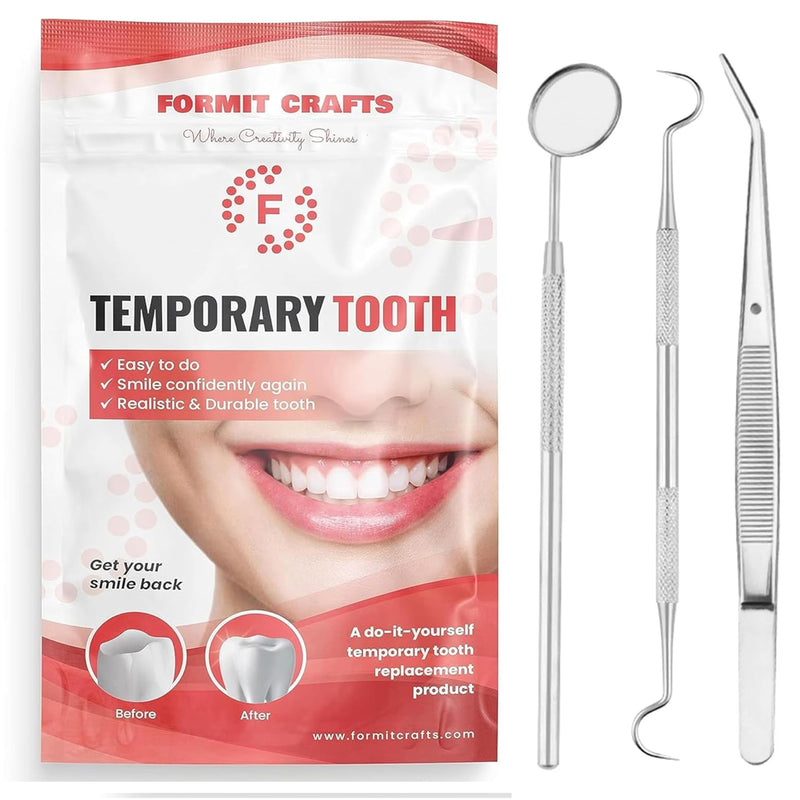 Thermoplastic Beads 80 Grams for Teeth Repair Plus Dental Tools–for DIY Tooth Filling – Moldable Thermal Beads for Teeth Repair – Ideal for Chipped, Cracked Teeth – Realistic and Durable 80 Grams+Dental Tools