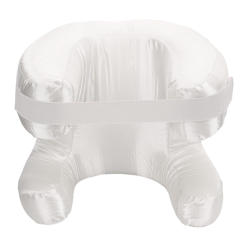 [Australia] - Comfortable Face Pillow, Silk Fabric Memory Foam, Soft Cushioning Ergonomic Beauty Pillow Side Sleeper (White) White 