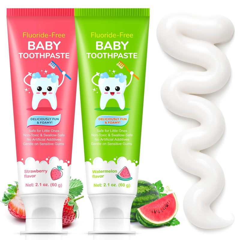 [Australia] - Kids Toothpaste, Cavity and Enamel Protection, Strawberry and Watermelon Flavor, Toddler Toothpaste with Low Fluoride, for Children Ages 2 and Up 