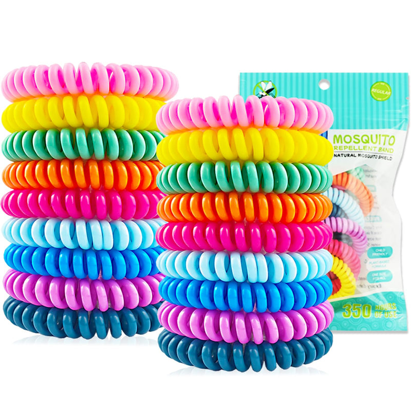 [Australia] - 18 Pack Mosquito Repellent Bracelets with 60 Pack Mosquito Patches, DEET-Free Insect & Bug Repellent Wrist Bands for Kids & Adults Outdoor Camping Fishing Traveling 