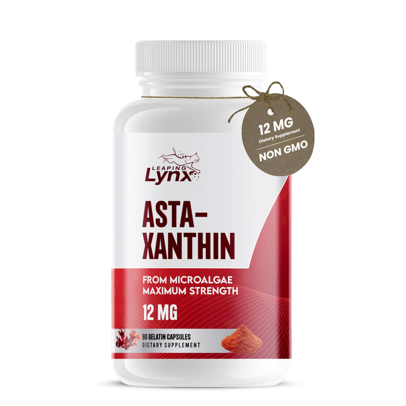 [Australia] - SUPER SUPPLEMENTS Astaxanthin 12mg, 60 Capsules, 2 Month Supply | Premium Astaxanthin Antioxidant | Fresh Microalgae Source | Supports Eye, Joint, Internal Circulation, Skin Health & Natural Tanning 