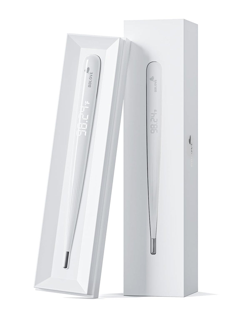 [Australia] - Oral Thermometer for Adults and KidsÔºåRechargeable Fast Reading Digital Thermometer with LED DisplayÔºåMedical-Grade Accurate Rectal Thermometer for Babies White 