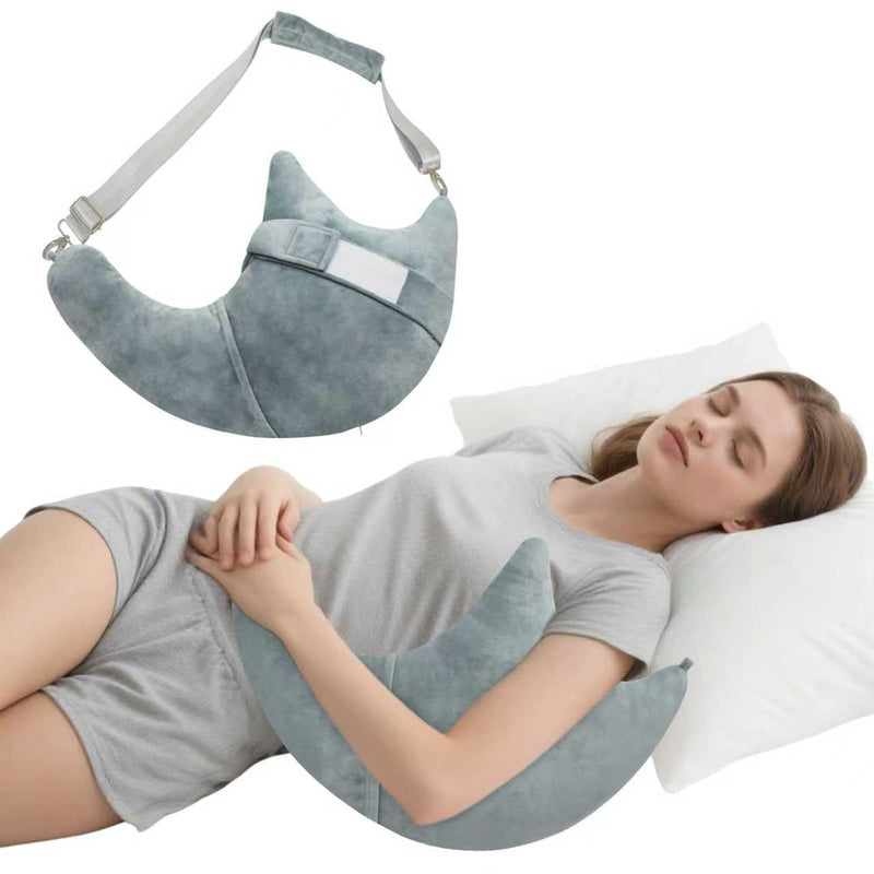 [Australia] - Shoulder Surgery Pillow, Rotator Cuff Pillow, Side Sleeper Pillow with Pocket & Adjustable Strap, Arm Support for Injury, Post-Op Care, Pain Relief (Dusty Green) 