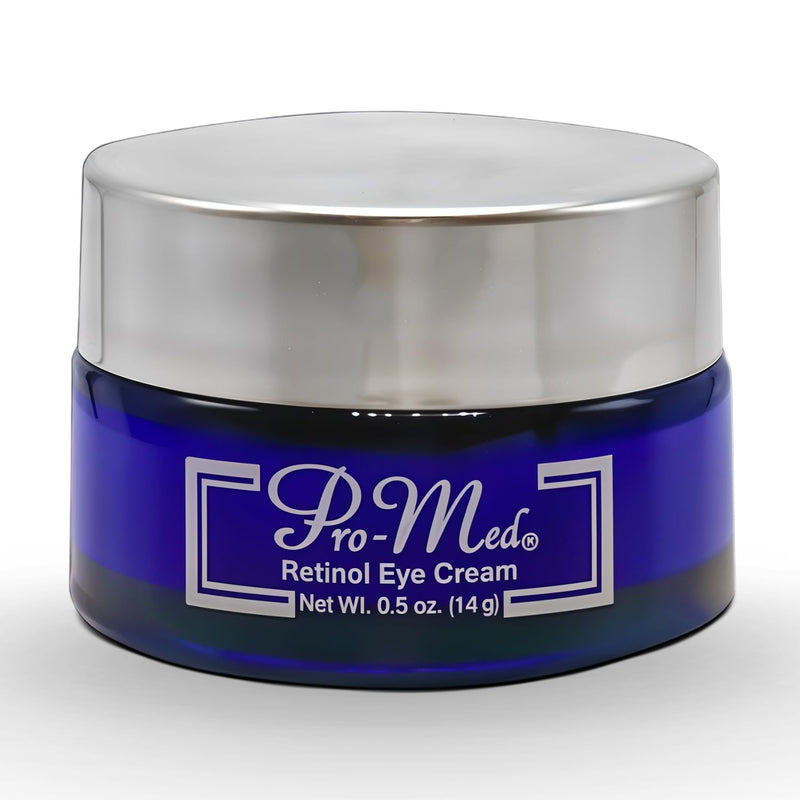 Pro-Med Retinol Eye Cream for Women & Men – With Vitamin A, C, Hyaluronic Acid & Squalane – Anti Aging Eye Treatment for Wrinkles, Crow’s Feet, Puffiness, Dark Circles – 0.5 oz