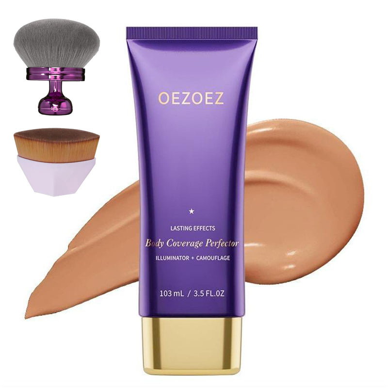 [Australia] - 6 Colors Tattoo Cover Up Makeup with Brush – Waterproof Body and Leg Sleeve Foundation, Full Skin Coverage Bronzer & Scar Concealer Cosmetics (bronze) bronze 