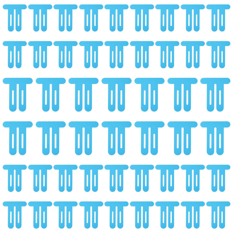 [Australia] - 50pcs Kinesiology Tapes for Knees Pain, Precut Waterproof Kinetic Knee Patch K Tape Strips Breathable & Latex-Free Athletic Sticker Patches for Stability & Muscle Sports Support(Blue) 