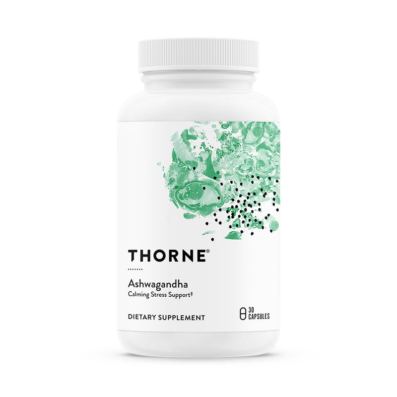 THORNE Ashwagandha, Highly Concentrated Shoden Extract, 30 Capsules 30 Count (Pack of 1)