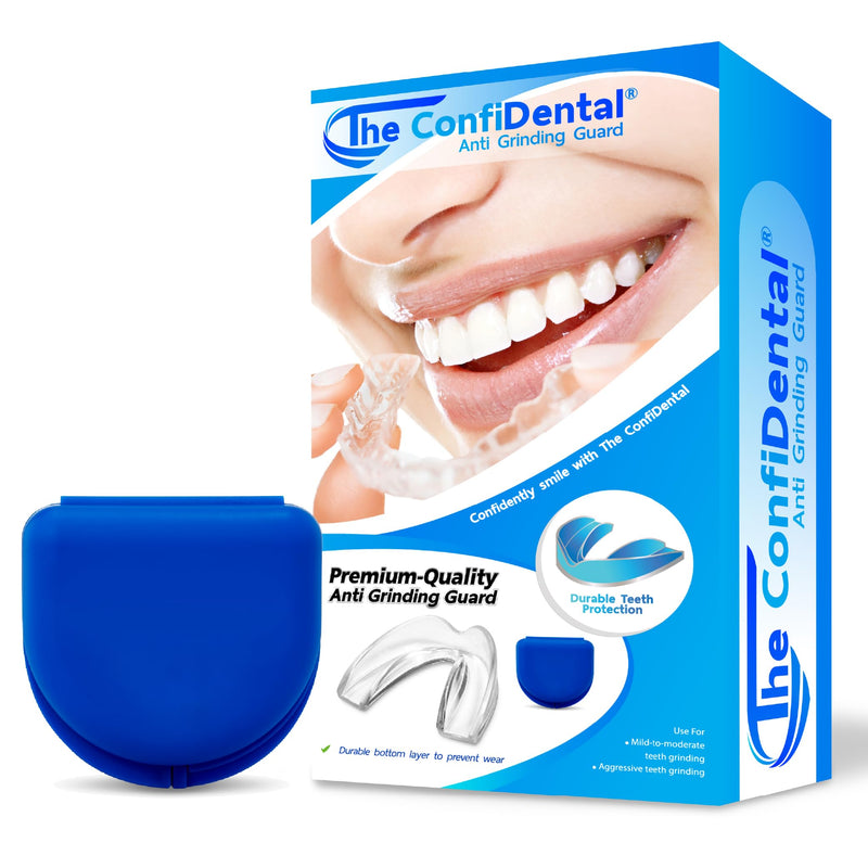 [Australia] - The ConfiDental Mouth Guard for Teeth Grinding and Clenching - Moldable Dental Nightguard Protection for Mild to Heavy Teeth Grinders at Night - 5-Pack (3 Regular, 2 Heavy-Duty) Blue Box (5 Pcs) - V.1 Model A (3 pcs) + Model C (2 pcs) – V.1 