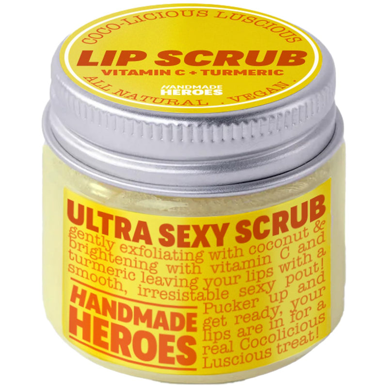 [Australia] - Handmade Heroes Turmeric Lip Scrub with Vitamin C ‚Äì 100% Natural Vegan Exfoliant for Dark Dry Chapped Lips ‚Äì Deep Conditioning Sugar Polish 1oz 