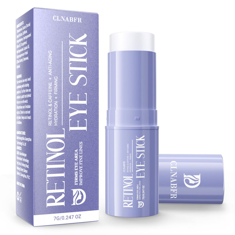 [Australia] - Retinol Eye Stick, Under Eye Balm for Dark Circles and Puffiness, Anti Aging Caffeine Cream Reduces Fine Lines, Wrinkles Moisturizer Stick (0.24oz/7g) 