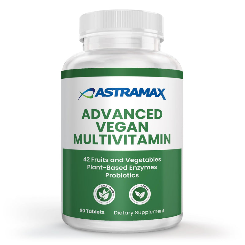 Advanced Vegan Multivitamin | Whole Food-Based Vitamin & Mineral Complex with 26 Nutrients, B12, D3, Probiotics & 42 Superfoods | Daily Vitality Formula | Non-GMO, Gluten-Free | 90 Count