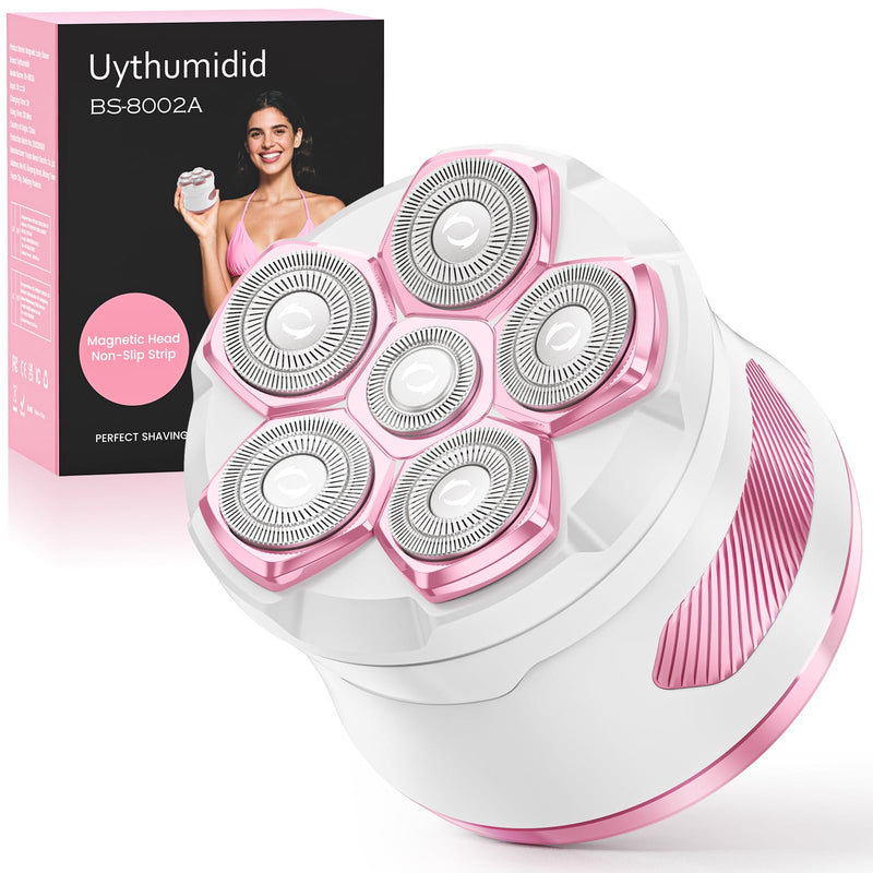 [Australia] - Electric Razors for Women - Flawless Women's Electric Body Shaver, Waterproof Wet Dry Hair Remover with Detachable Head, Easy to Hold with Anti-Slip Strips, Cherry 6900 Pink 
