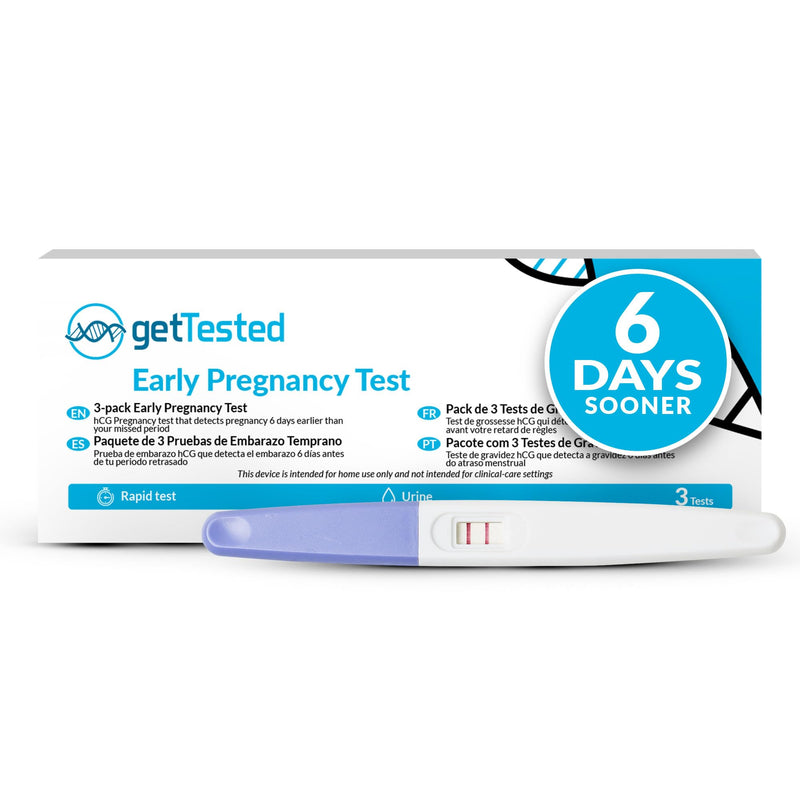 getTested 3-in1 Early Detection Pregnancy Test
