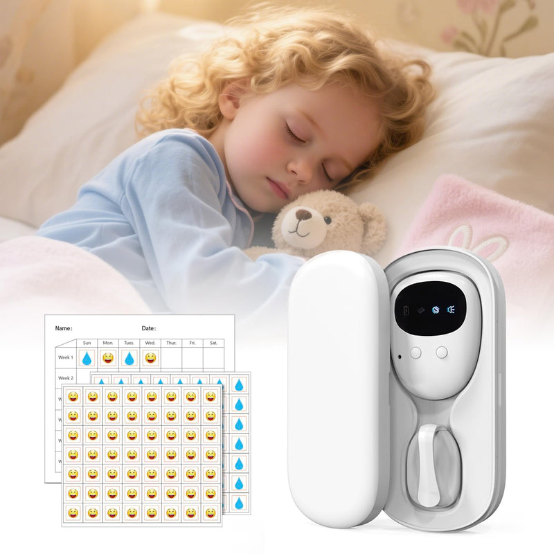 [Australia] - Wireless Bedwetting Alarm-Bed Wetting Alarm for Kids and Elderly, Sound Mode, and Strong Vibration, Pee Alarm, Bedwetting Solutions, Night Time Potty Training for Kids 