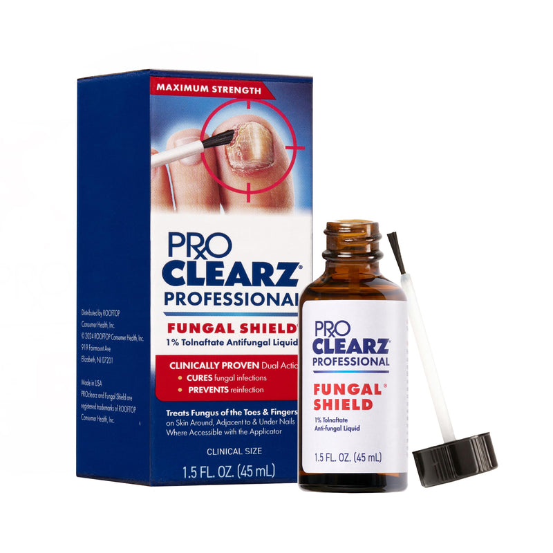 Fungal Shield Professional Antifungal Treatment, Maximum Strength Tolnaftate 1% Liquid, 1.5 fl oz Clinical Size