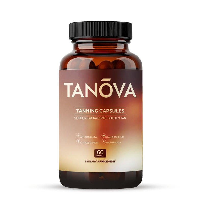 [Australia] - Tanova Tanning Pills ‚Äì Supports a Natural Golden Glow, Skin Resilience & Anti-Aging Against Sun-Induced Oxidative Stress ‚Äì with Astaxanthin, L-Tyrosine, Copper & Polypodium Leucotomos ‚Äì 60 Capsules 